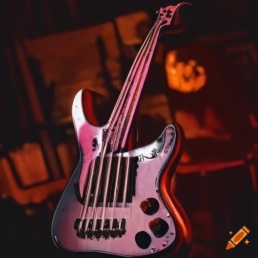 Funk is not dead guitar bass on Craiyon