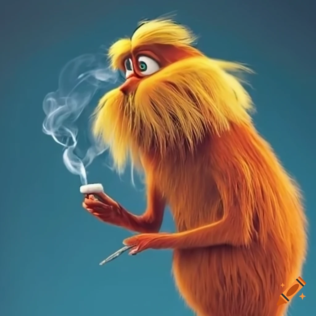The Lorax enjoying a smoke