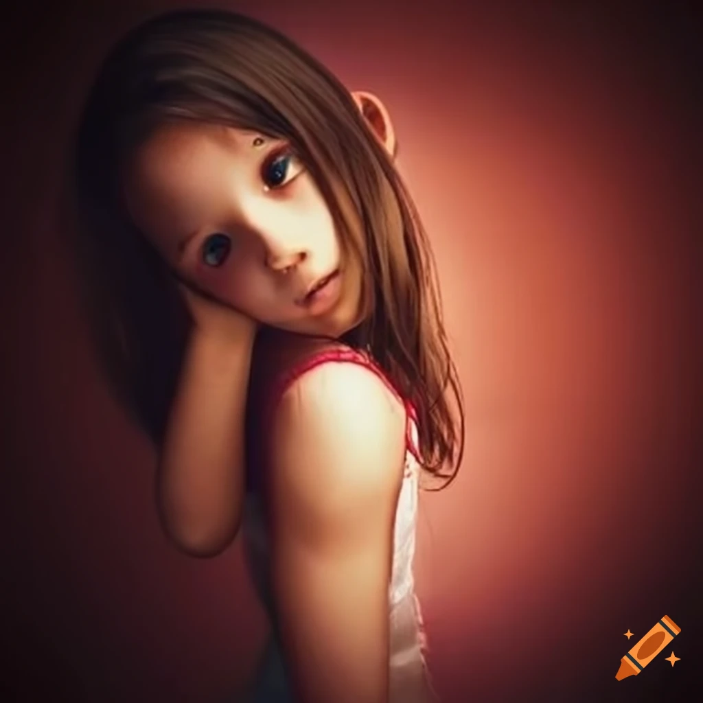 Girl entering puberty