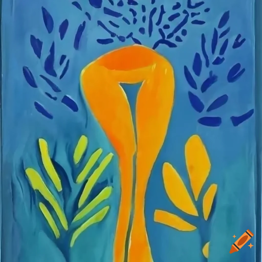Colorful and vibrant Matisse-inspired artwork