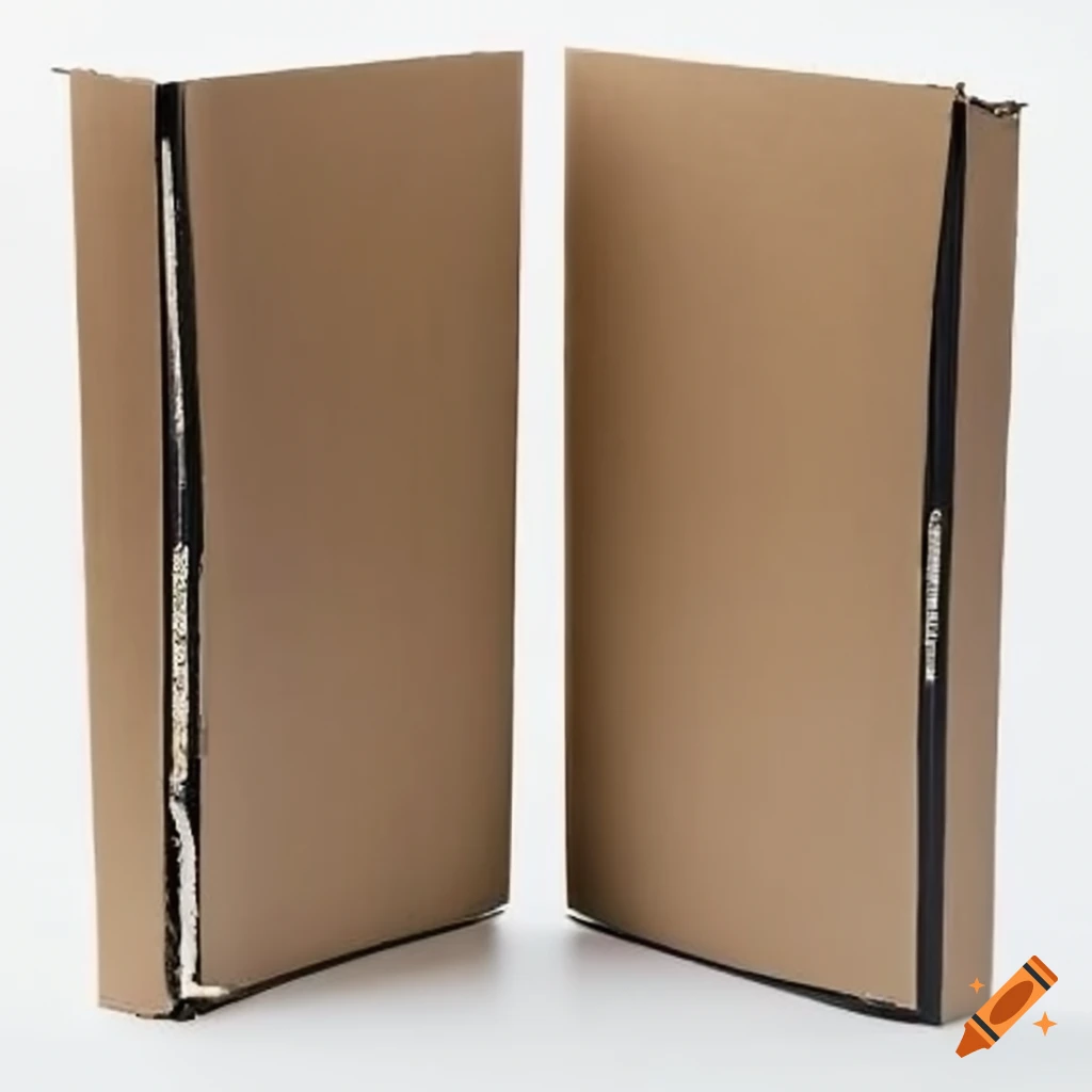 Folding cardboard book stand on Craiyon