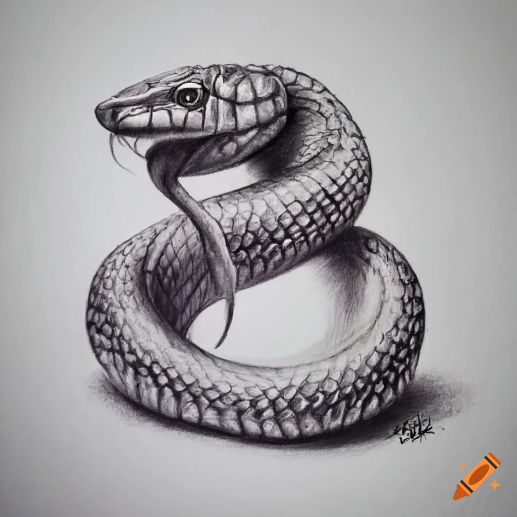 How to draw a rattlesnake with pencil by ImagiDraw on DeviantArt