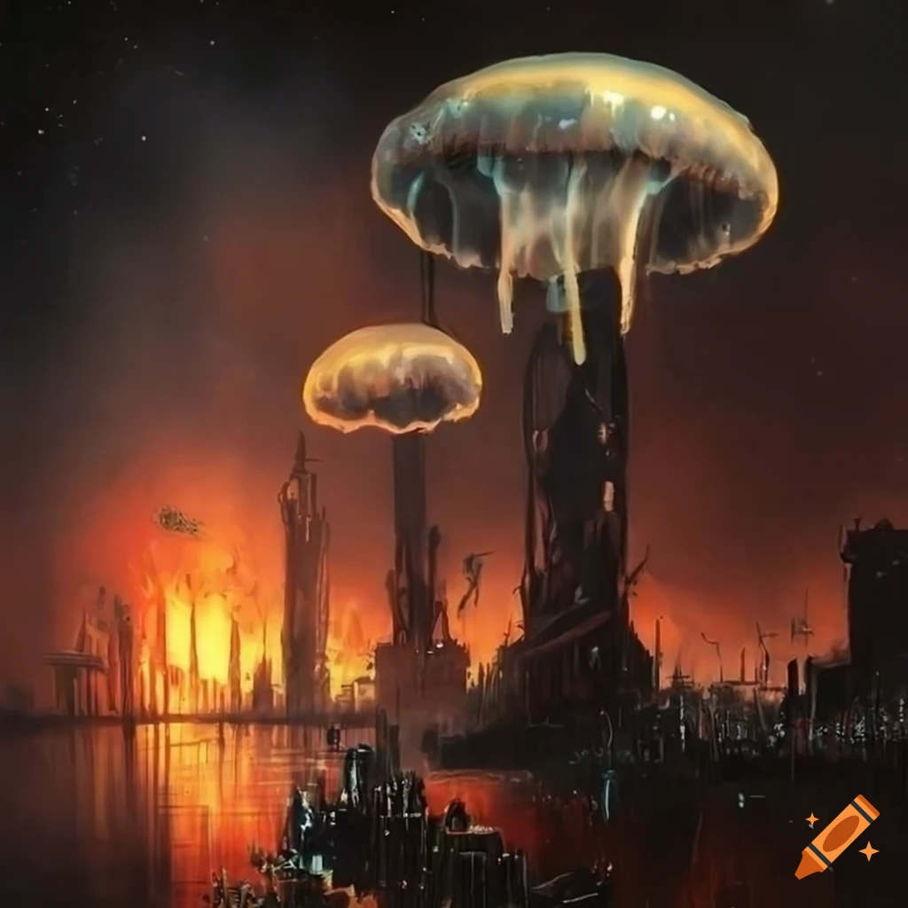 Battlefield cityscape with intricate layering and stunning lighting