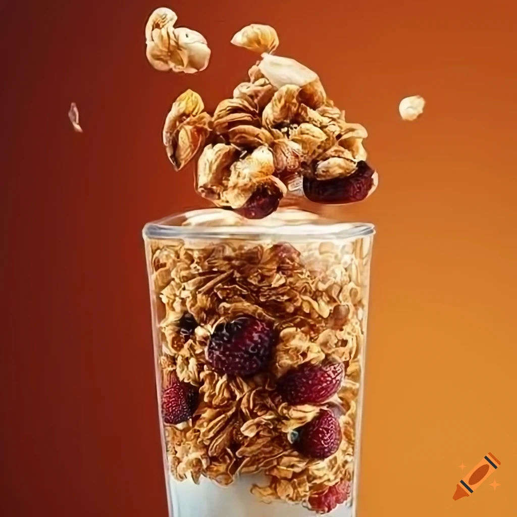 Granola advertising posters on Craiyon