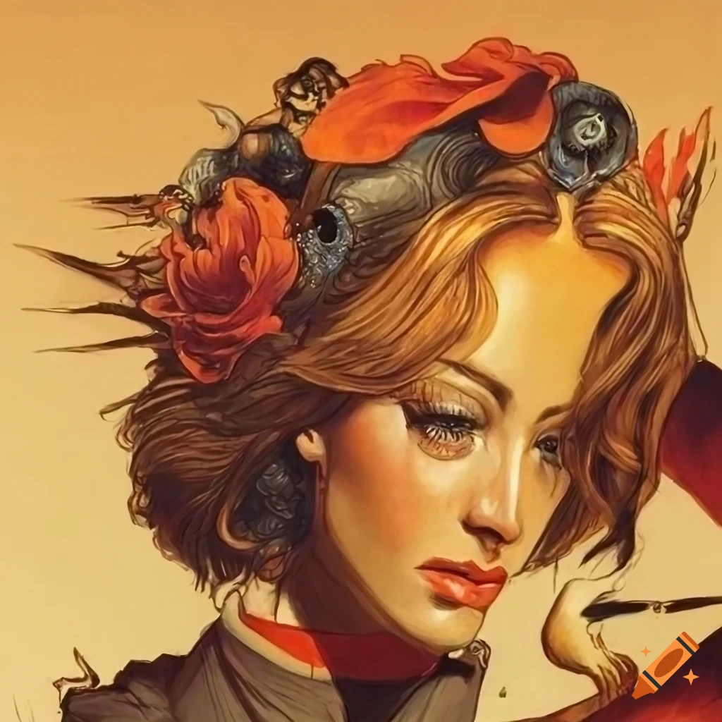 Cover for pulp sci-fi novel with imaginative, detailed illustrations