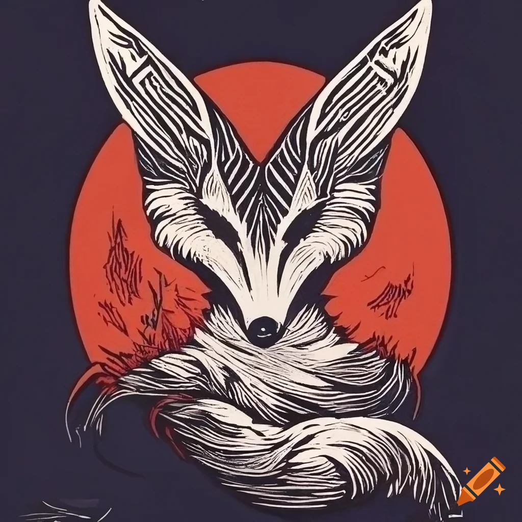 Tribal Tail Fox T-Shirt Graphic Design Tshirt Tribal Tail Fox T-Shirt Graphic Design Tshirt