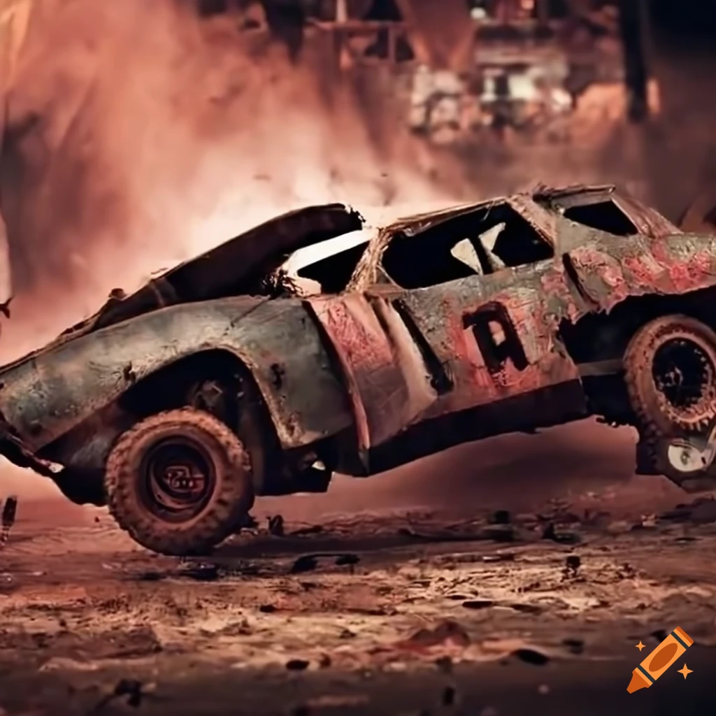 Demolition derby on Craiyon