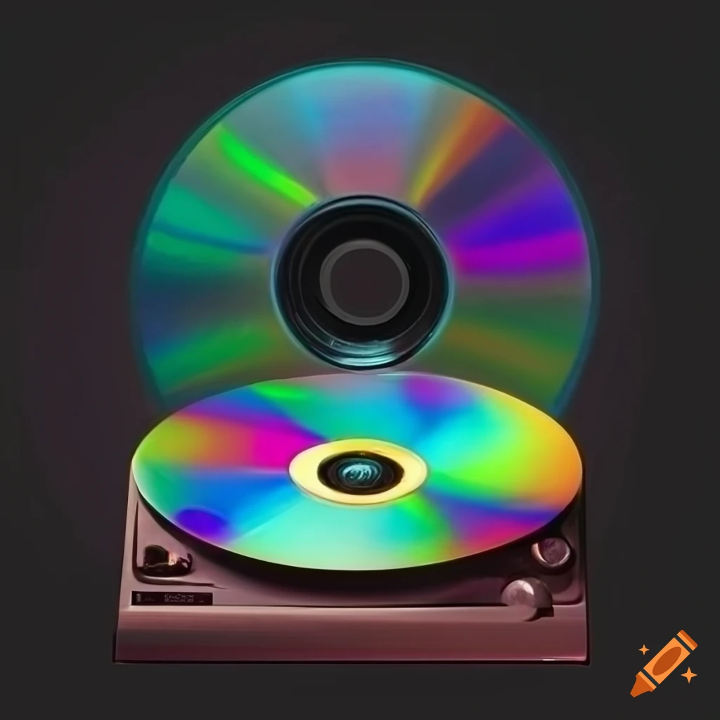 Psychedelic cd player on Craiyon