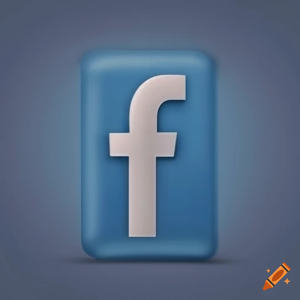 Glossy Facebook 3D Render Icon 9673694 PNG