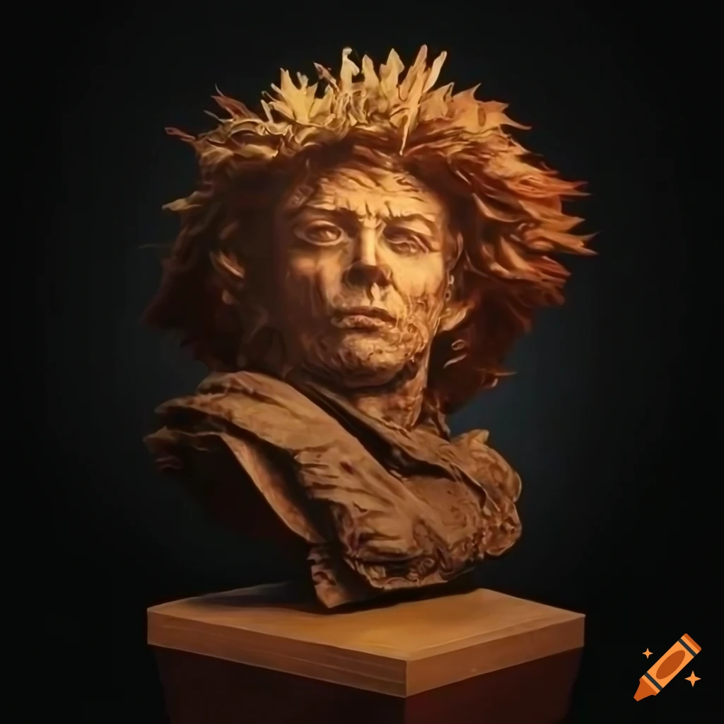 High definition battlefield bust with intricate layering and spectacular  lighting on Craiyon