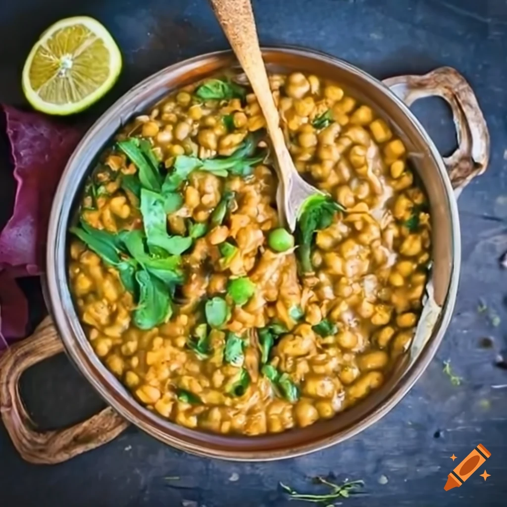 Healthy vegetarian dahl dish