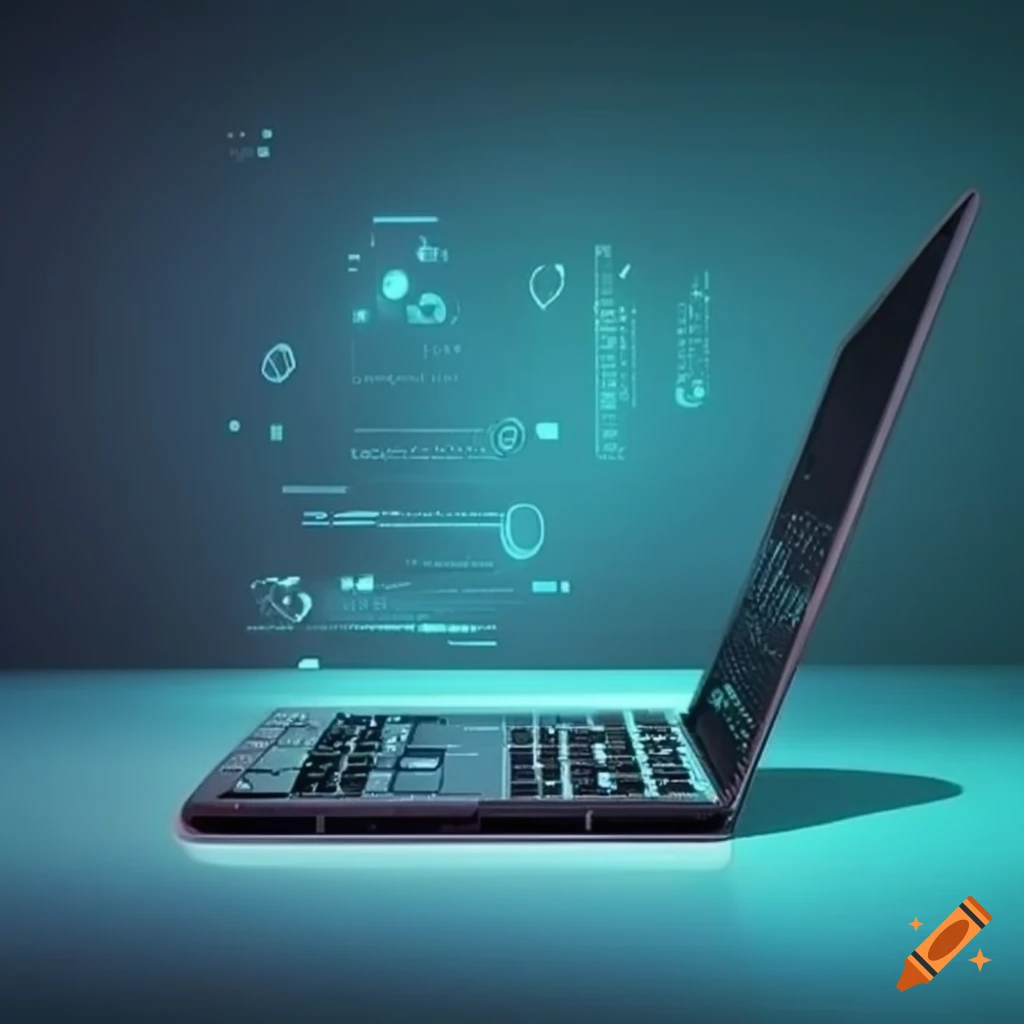 Laptop With Coding And Ai Programming On Craiyon Laptop With Coding And Ai Programming On Craiyon