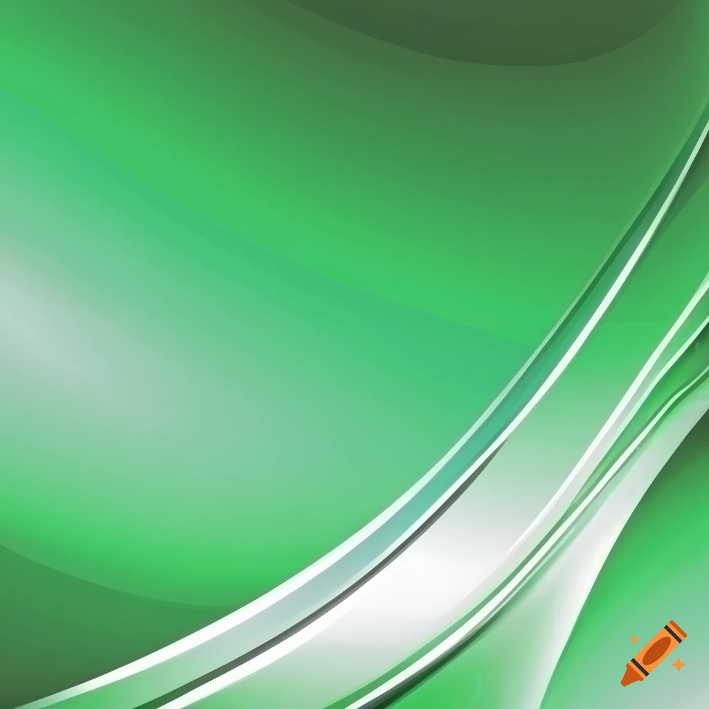 Glossy green and white vector background on Craiyon