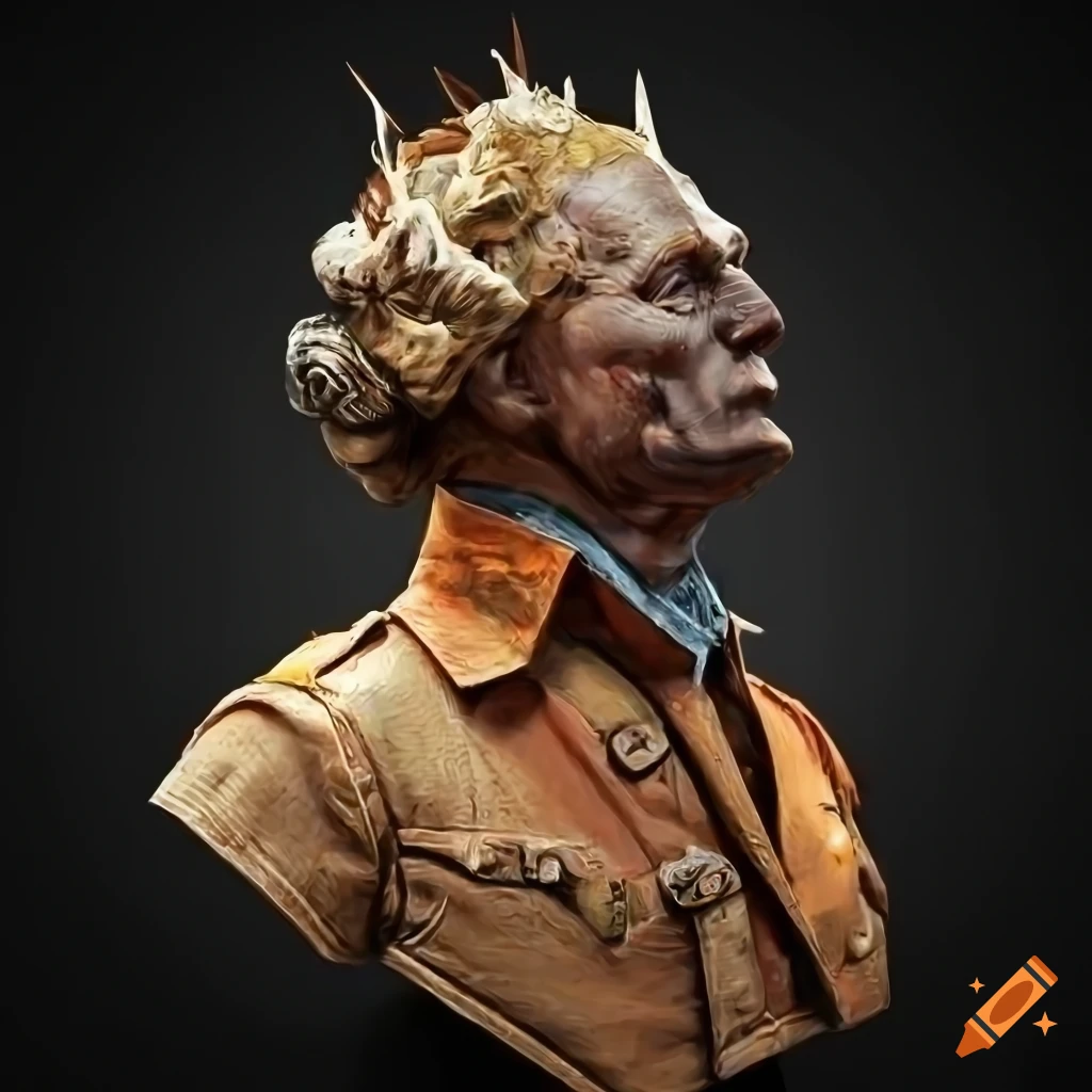 High definition mega battlefield bust with intricate layering and stunning  lighting on Craiyon