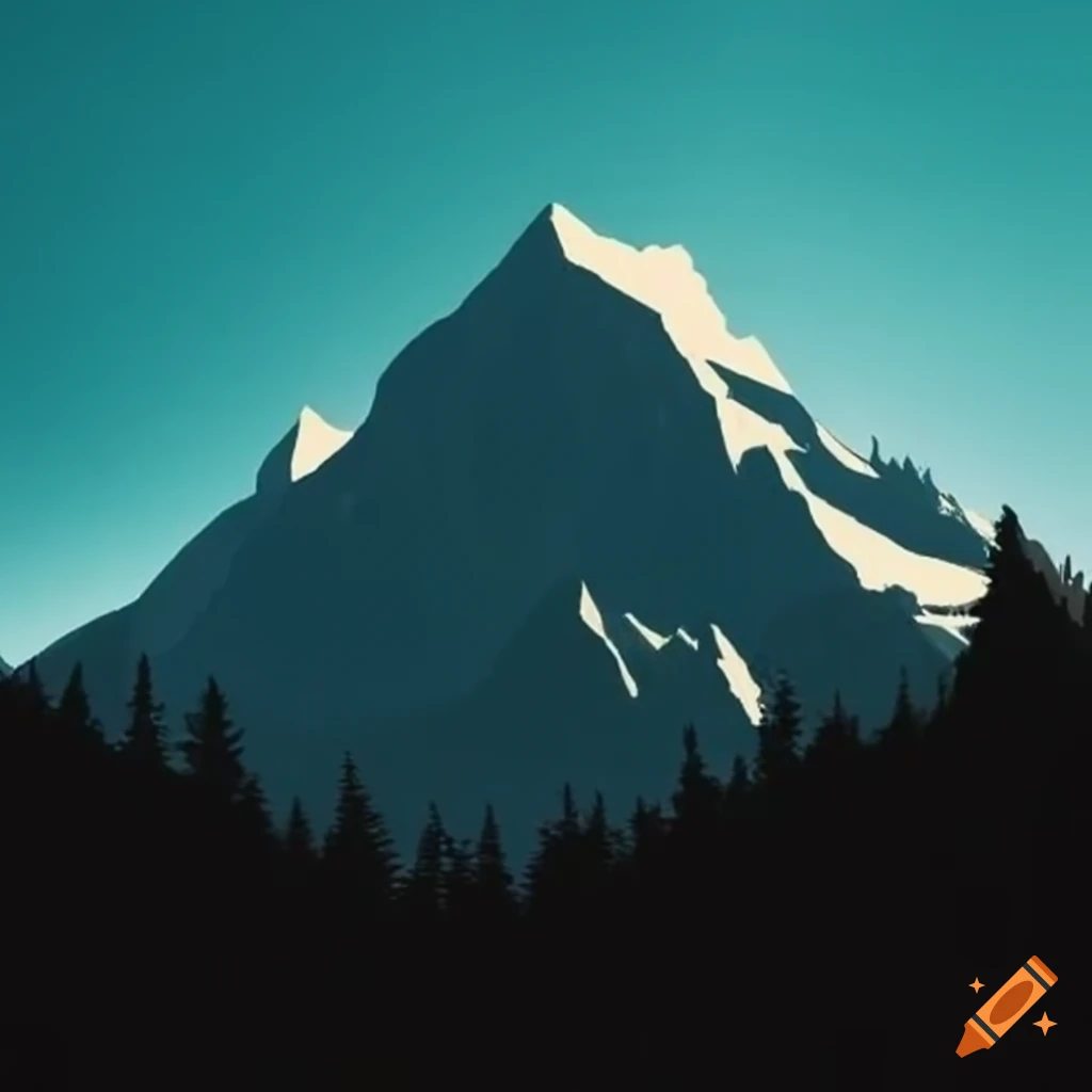 Mountain view on Craiyon