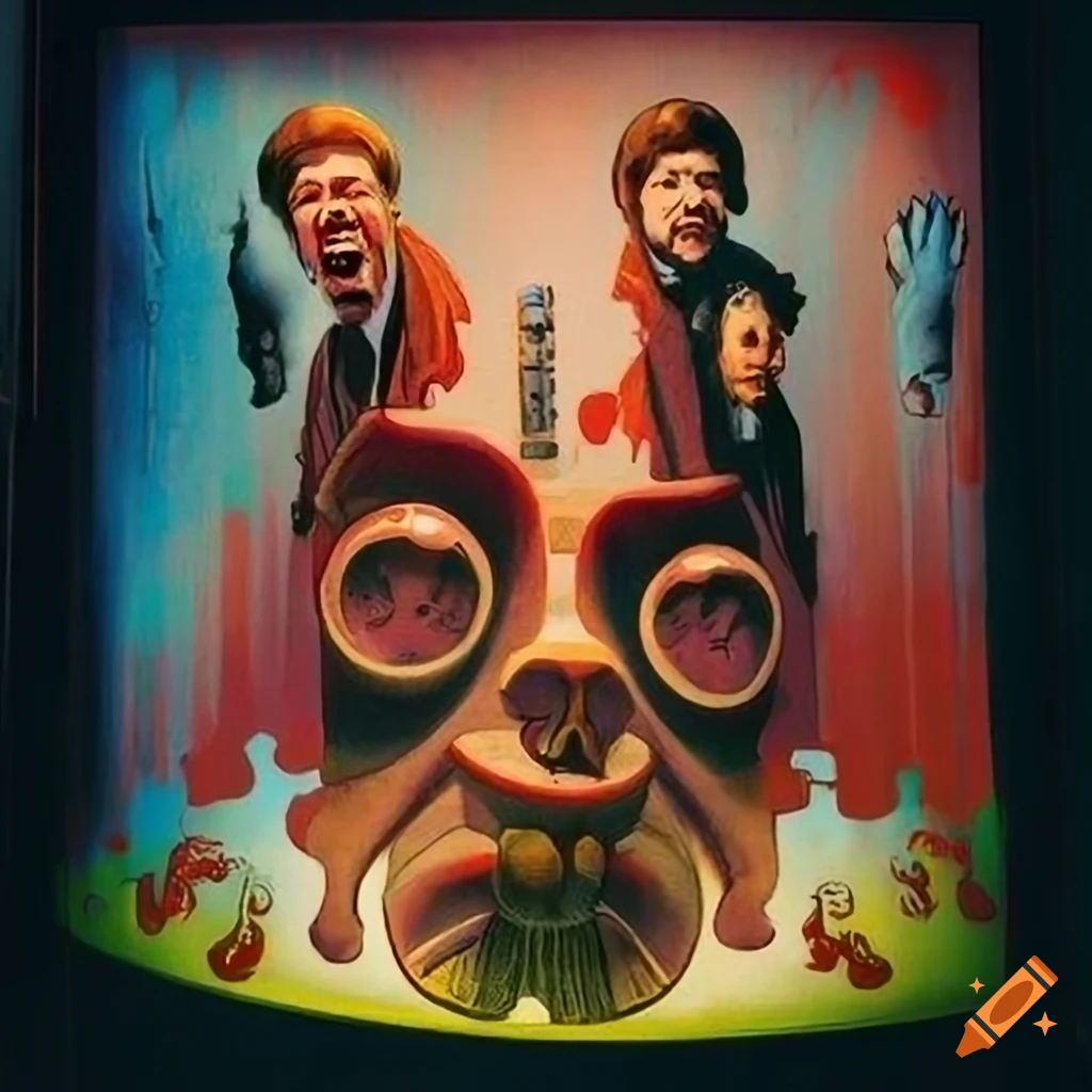 illustrated-album-cover-featuring-the-kinks-band-members-in-an-old