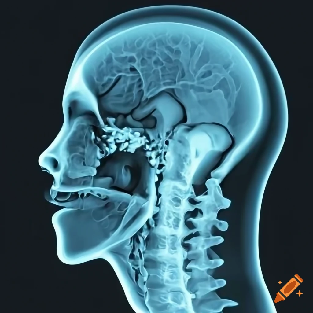 X-ray of open mouth vocal tract for singing