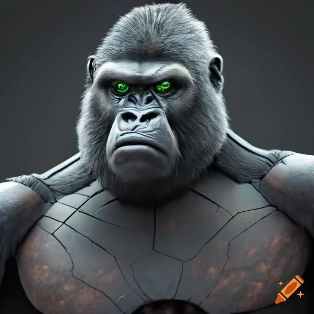 Angry robotic gorilla