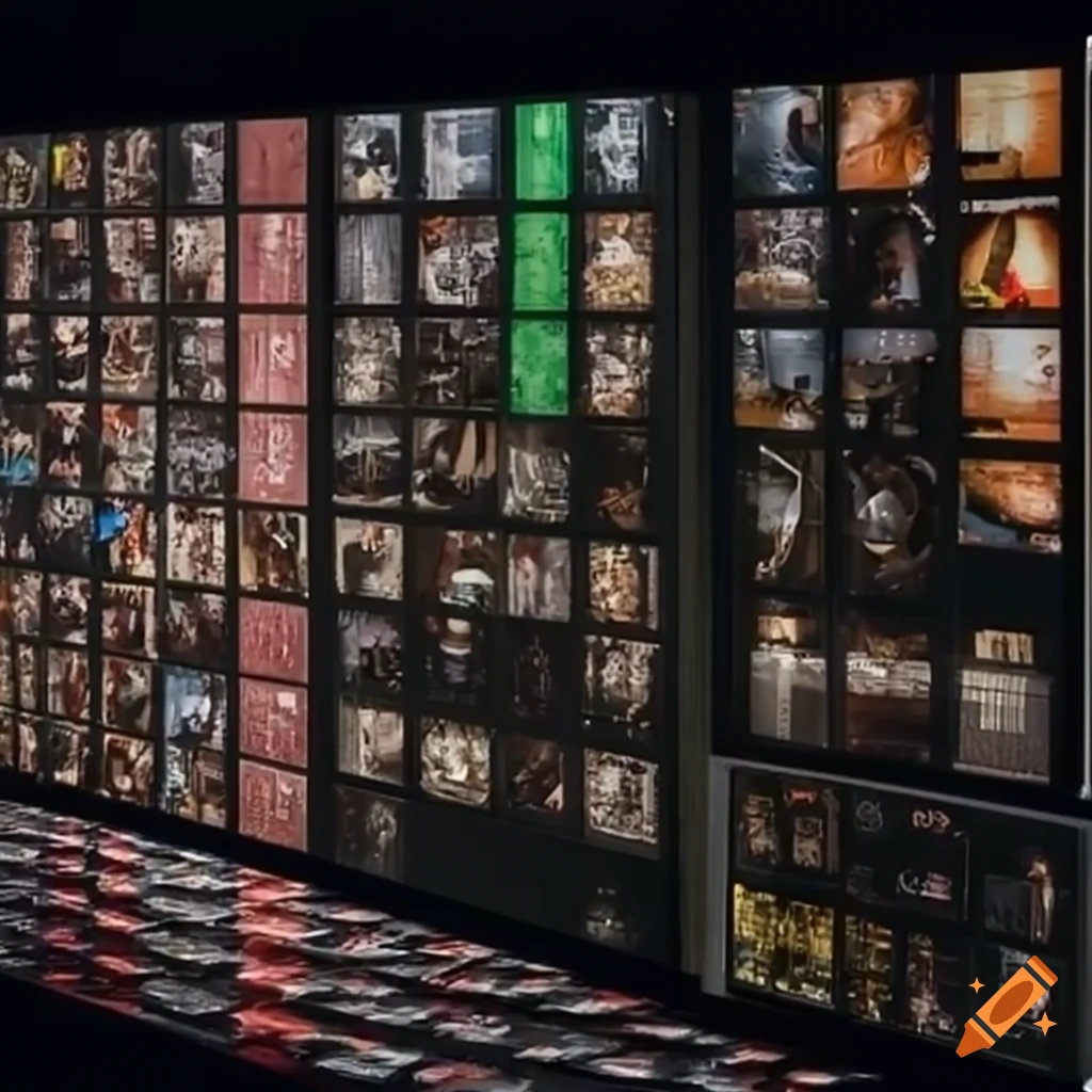 Wall of monitoring screens