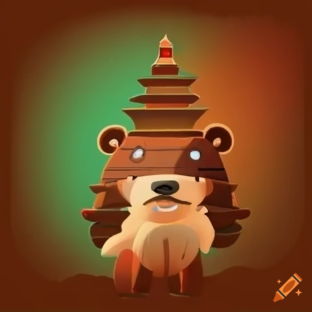 Avatar for Coner's YouTube channel - Bear in warm tones with Conair Gaming Channel
