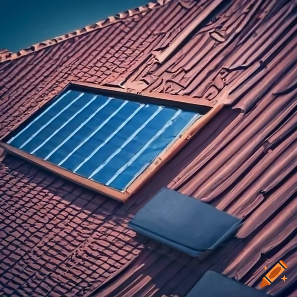 Installateur posant des panneaux solaires sur une toiture en tuile