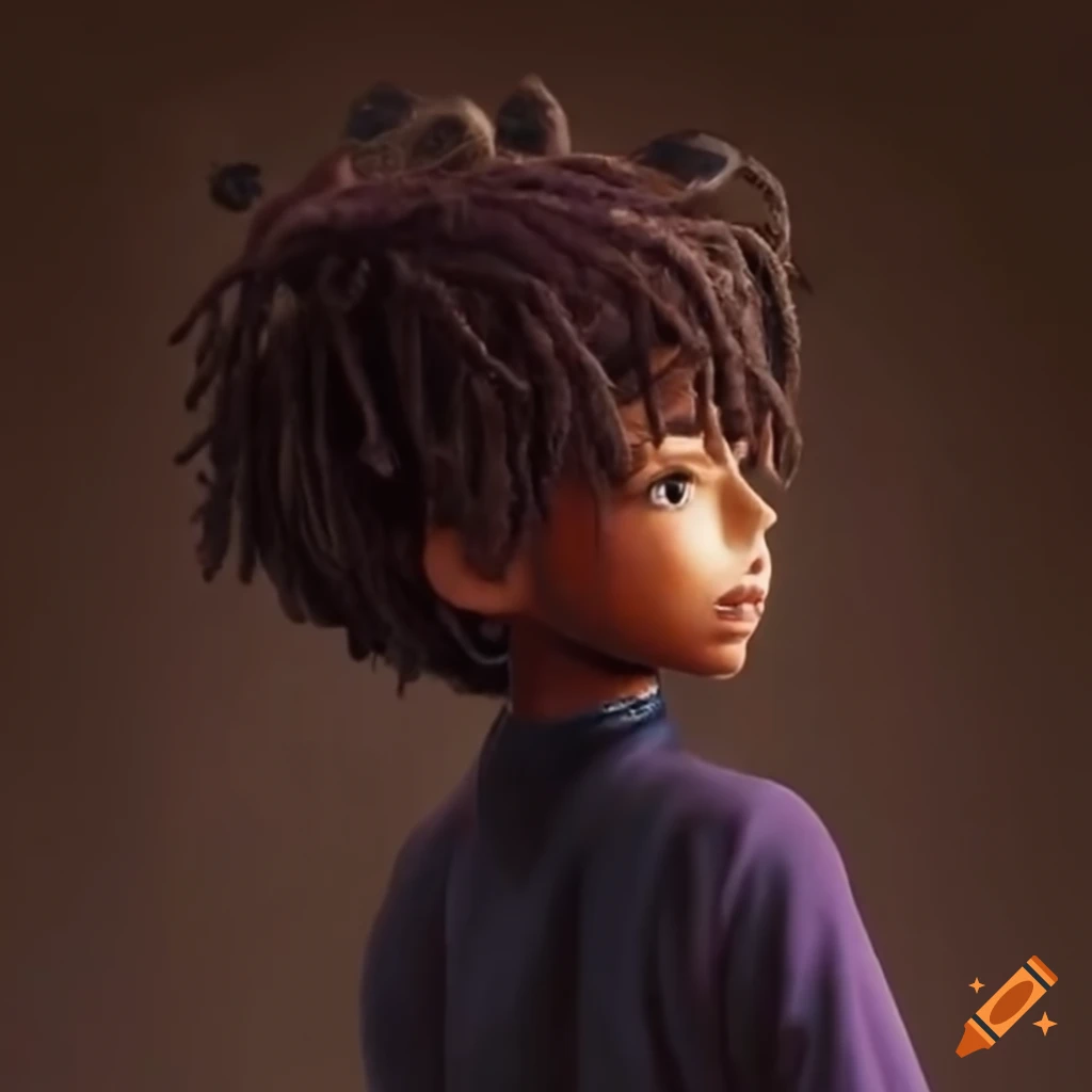 Studio Ghibli character with short dreads