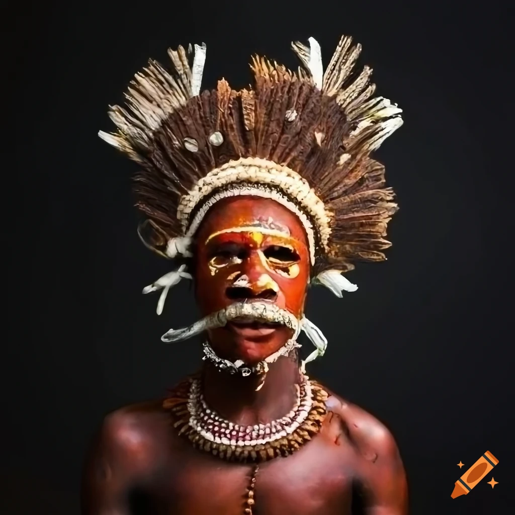 Papua New Guinea facial art