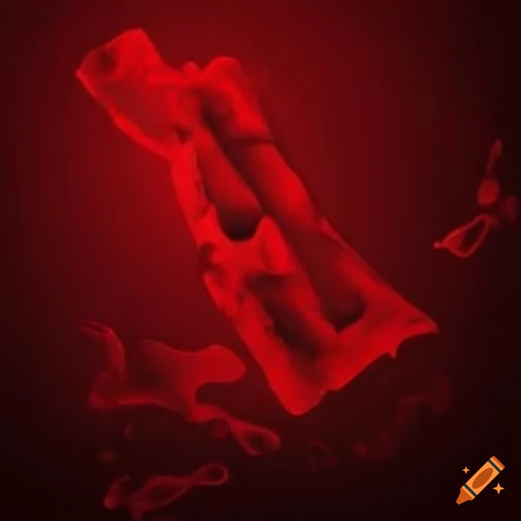 Sheet of paper written with red ink