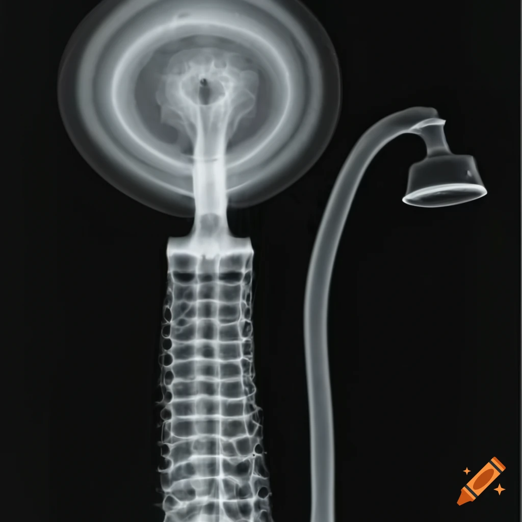 Xray scan of a shower on Craiyon