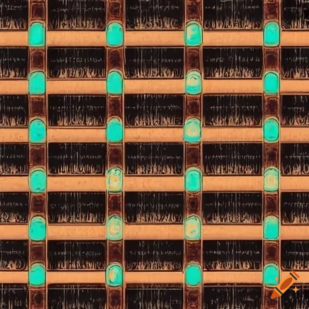 Repeating patterns of stoner rock style fretboard