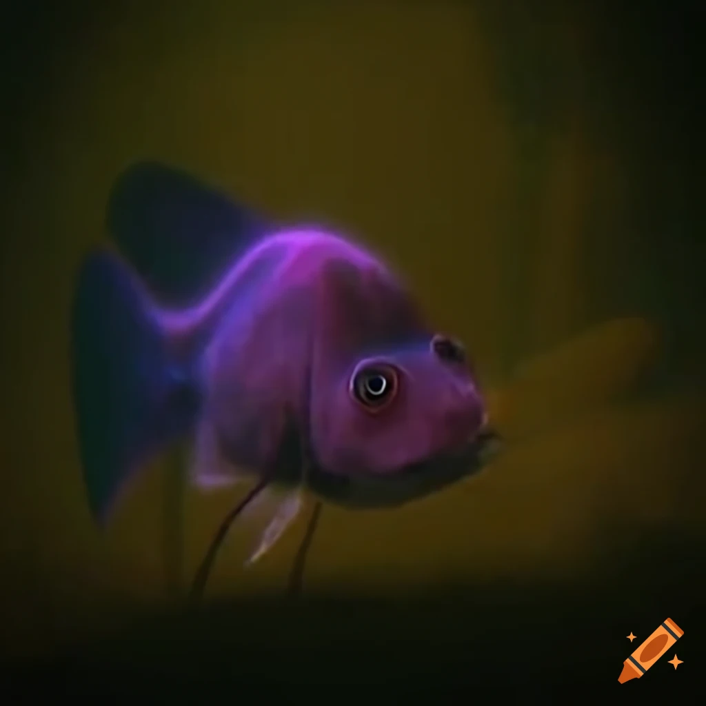 Fish on a swampy knoll in moody fairy mothcore style on Craiyon