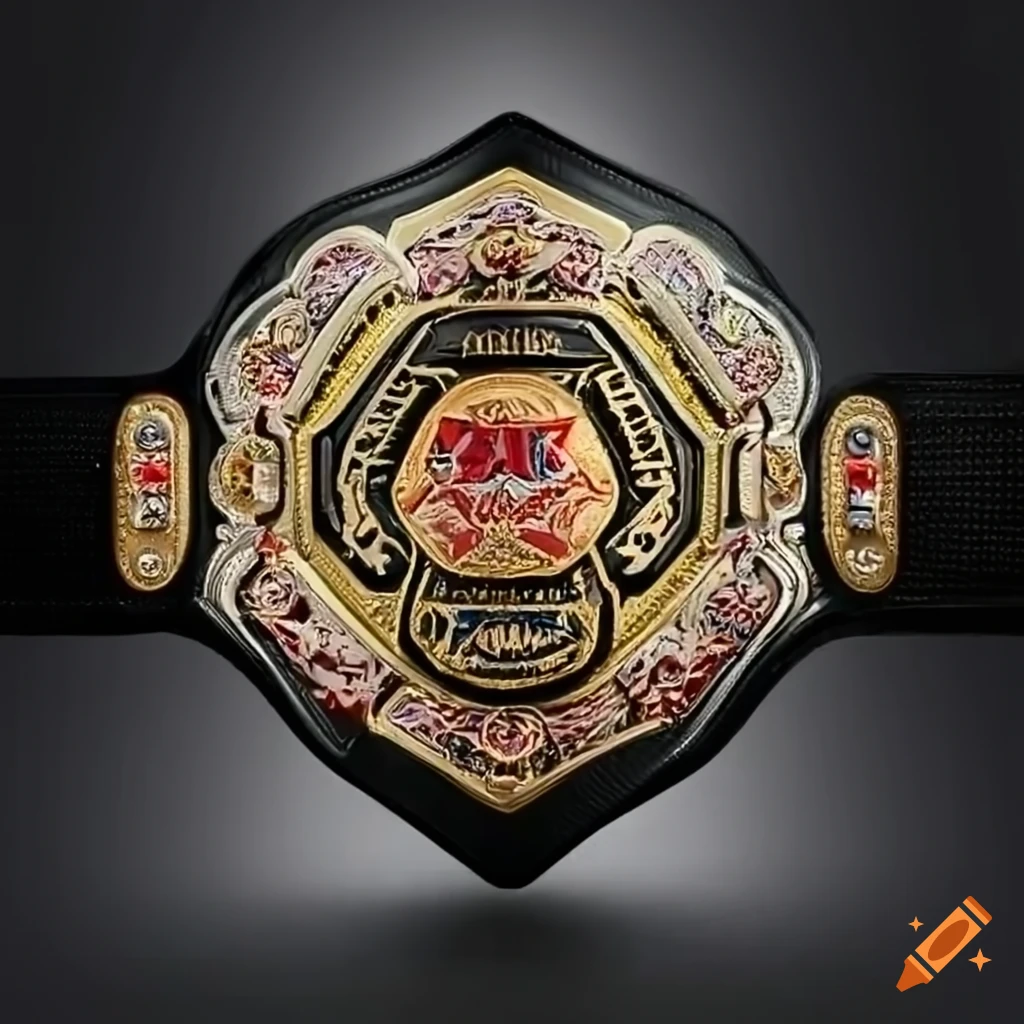 Multiversal championship title belts on Craiyon