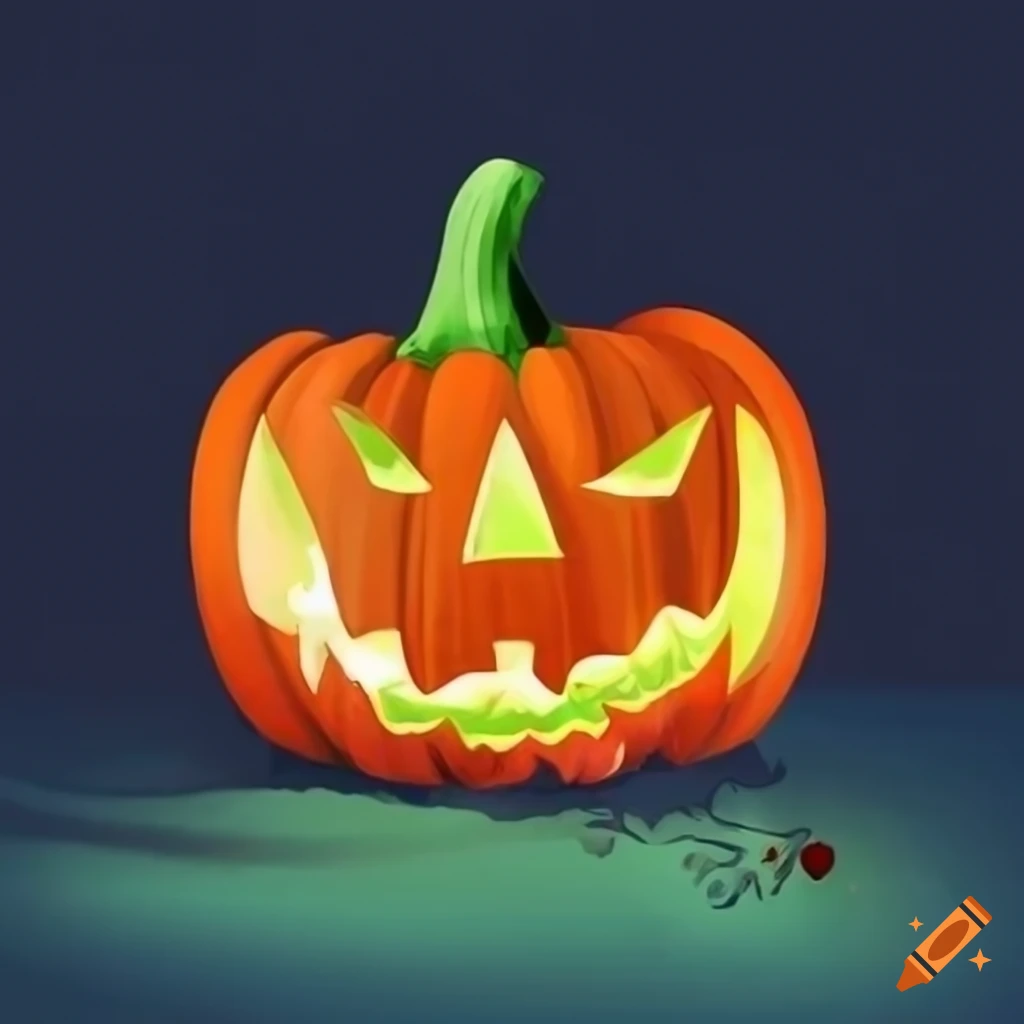 Halloween pumpkin illustration