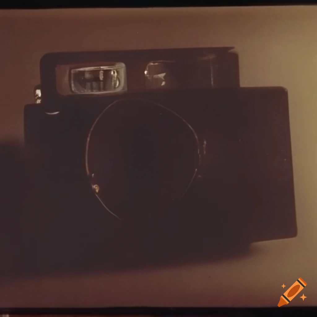 Grainy vintage 1970s polaroid in dark ambiance on Craiyon