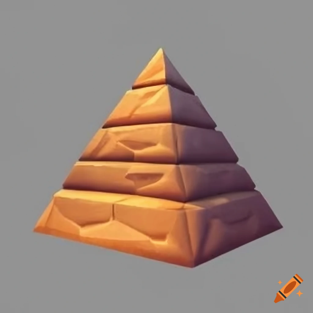 Simple pyramids icon in png format on Craiyon