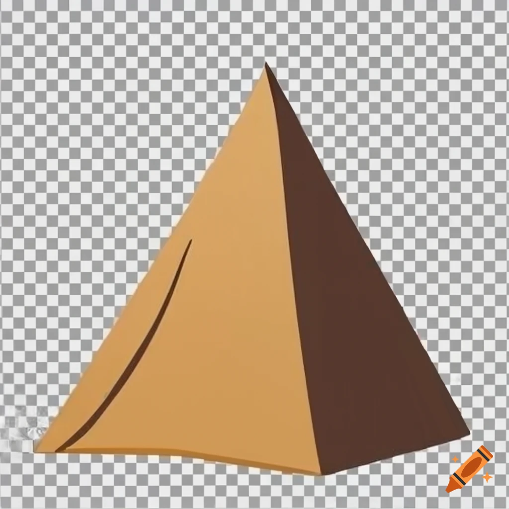 Simple pyramids icon in png format on Craiyon
