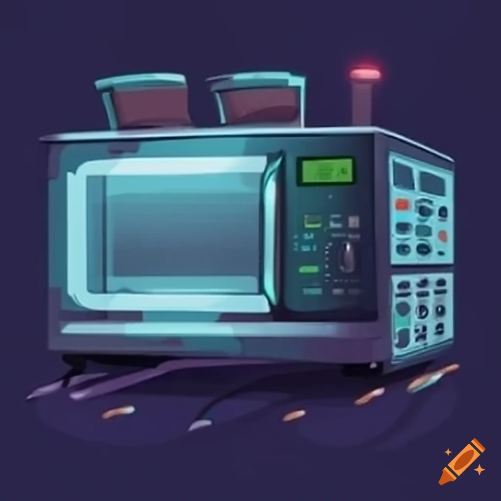 Concept sheet for a multi-function microwave with toaster and oven features