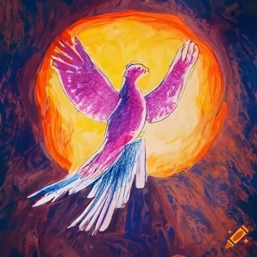 Kids drawing of a peace dove with a 'no nuclear weapons' theme in Finland