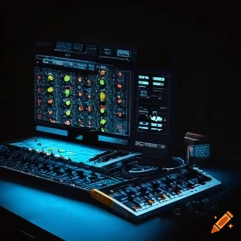 Digital mixing desk on Craiyon