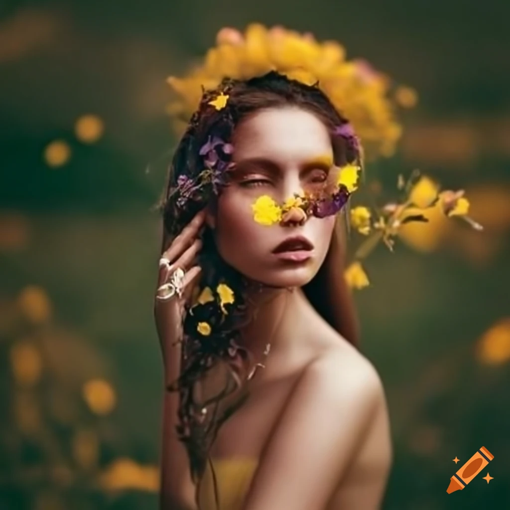 Wildflowers in bloom on Craiyon