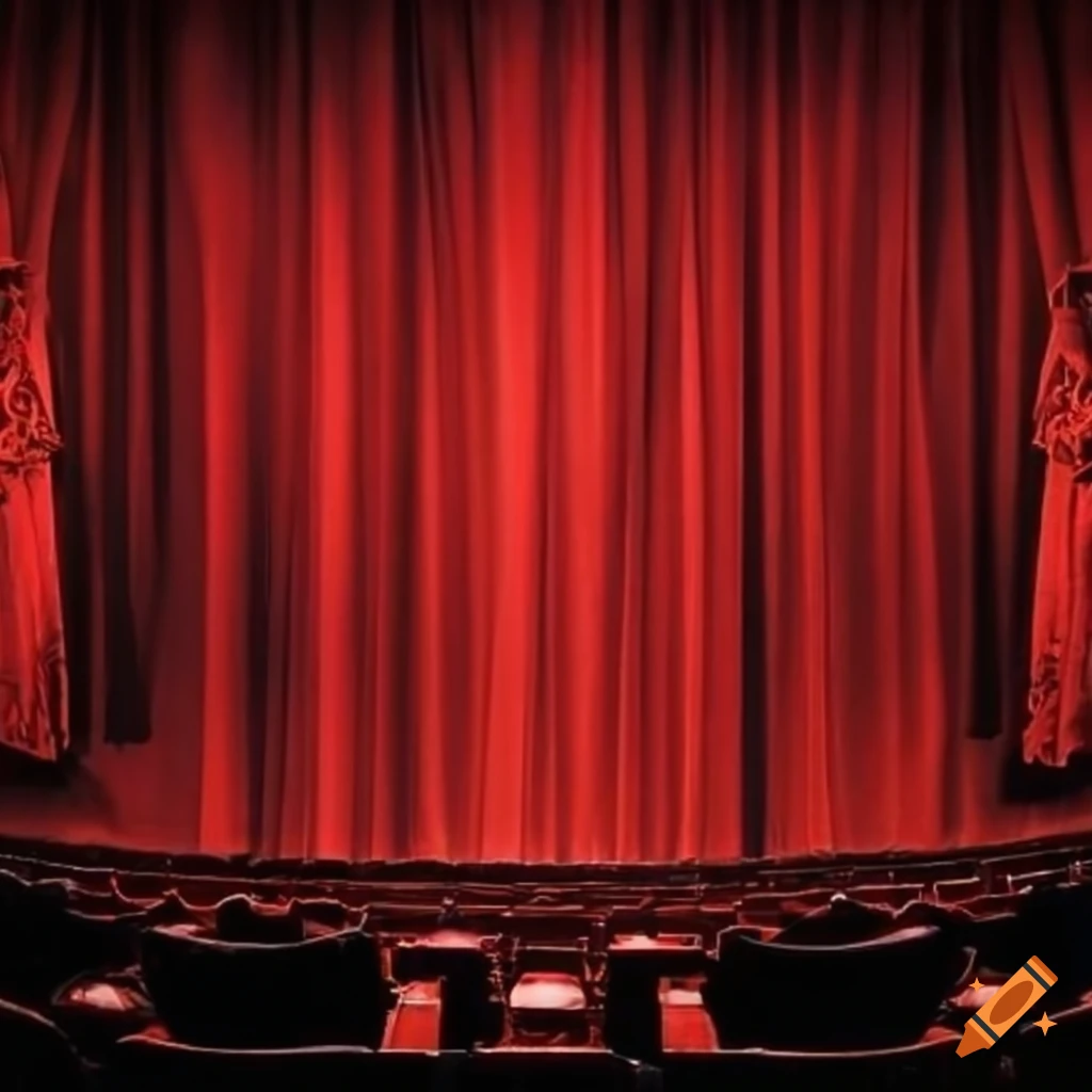 Theatre curtains on Craiyon