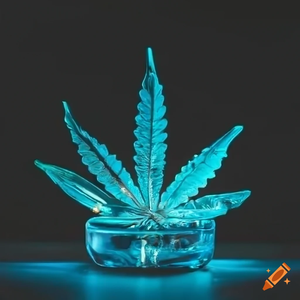 Glass ashtray with burning joint and lots of ashes on Craiyon