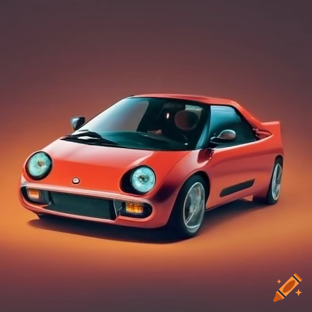 Azmi 5 2010 Autozam AZ-5, sleek non-kei supercar on Craiyon