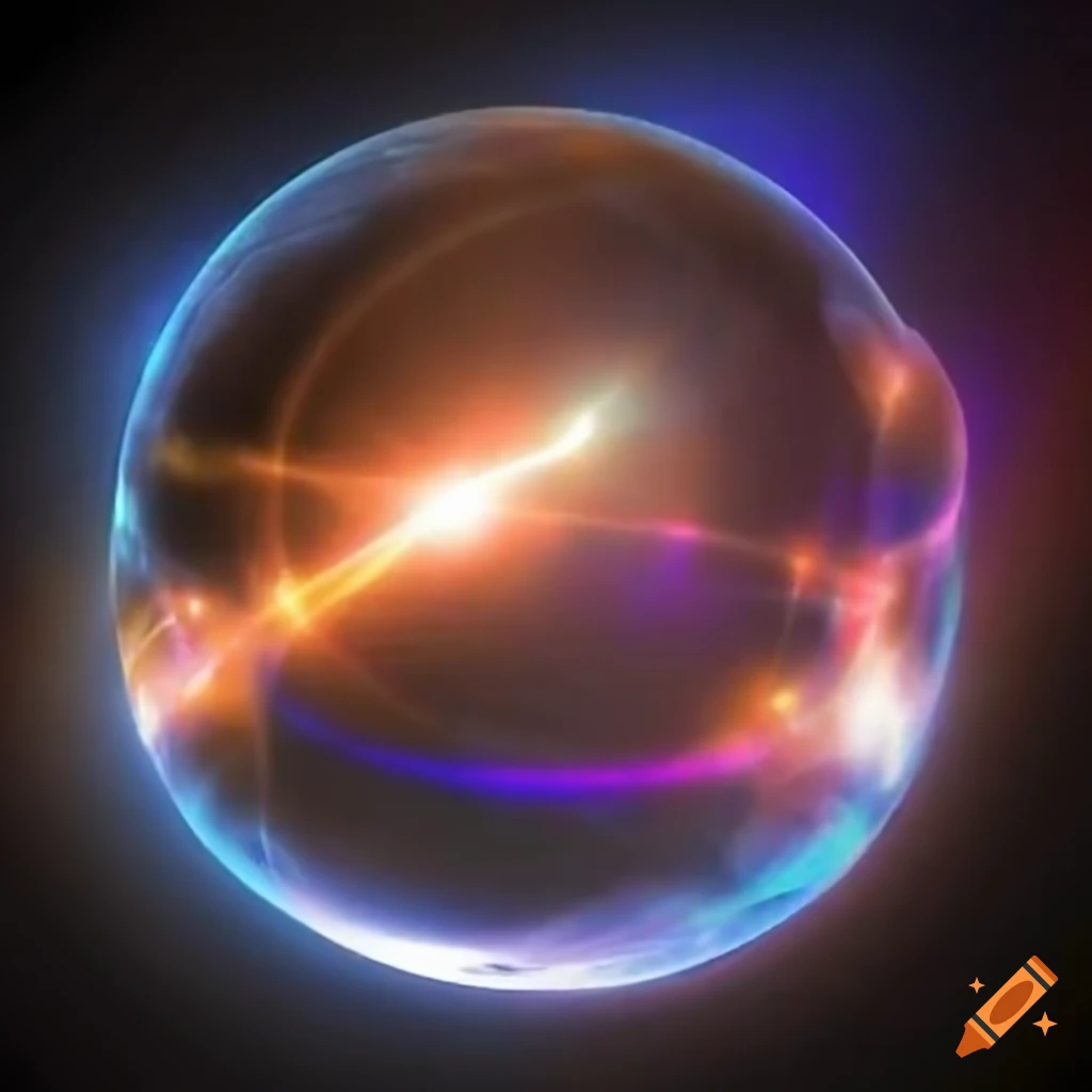 Quantum physics and technology concept with advanced lighting effects