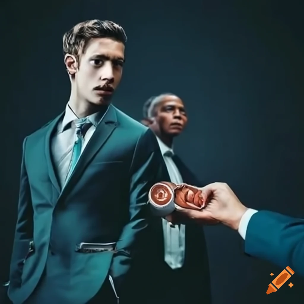 Successful business men shaking hands