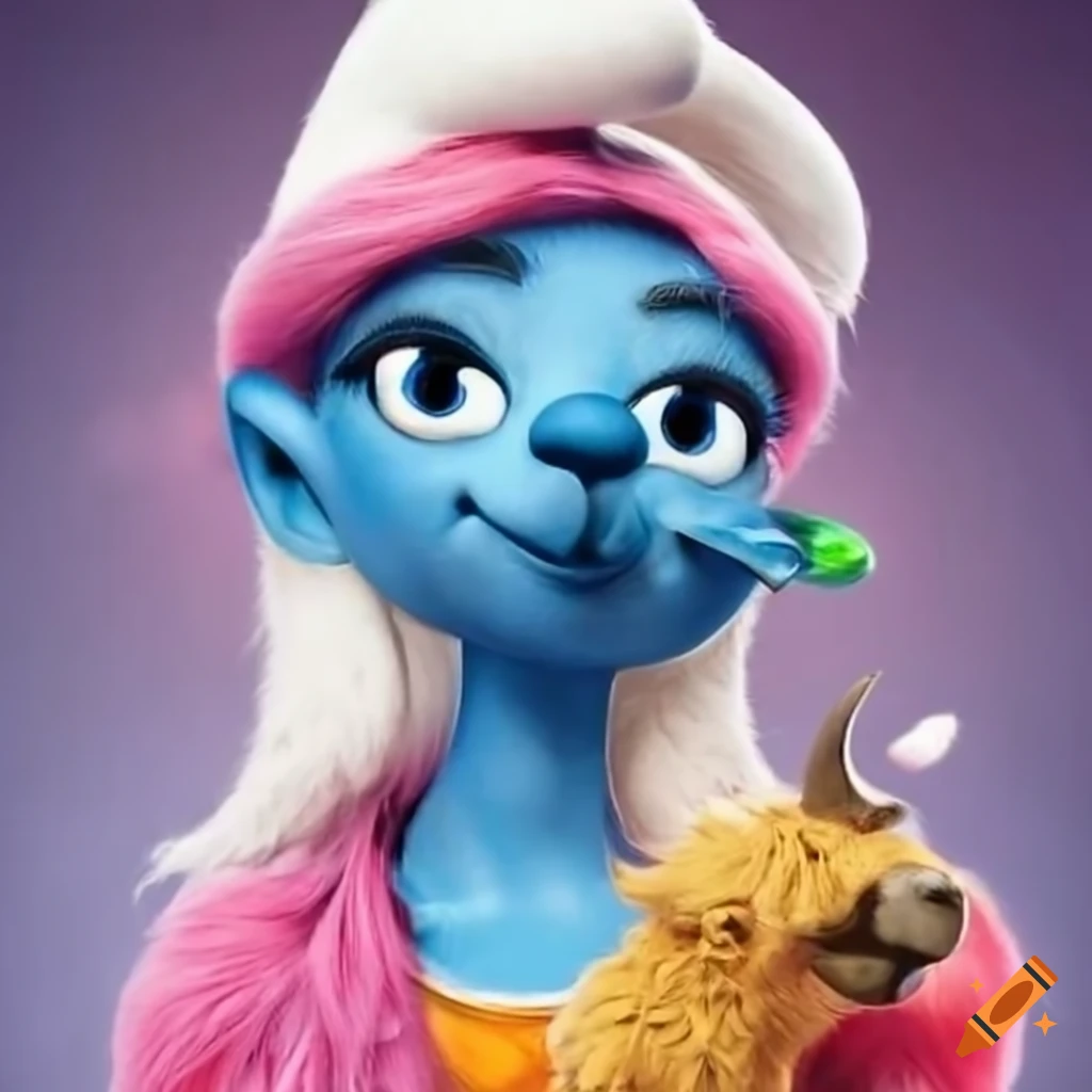 Female Llama Smurf