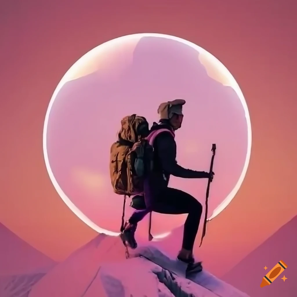 Hiking youtube channel logo on Craiyon