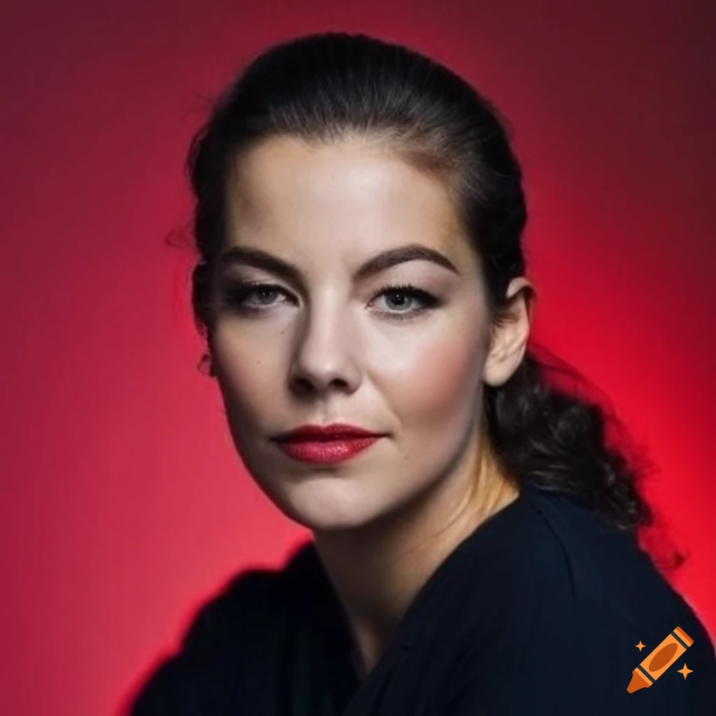 Closeup high definition studio shot of a stunning young woman with