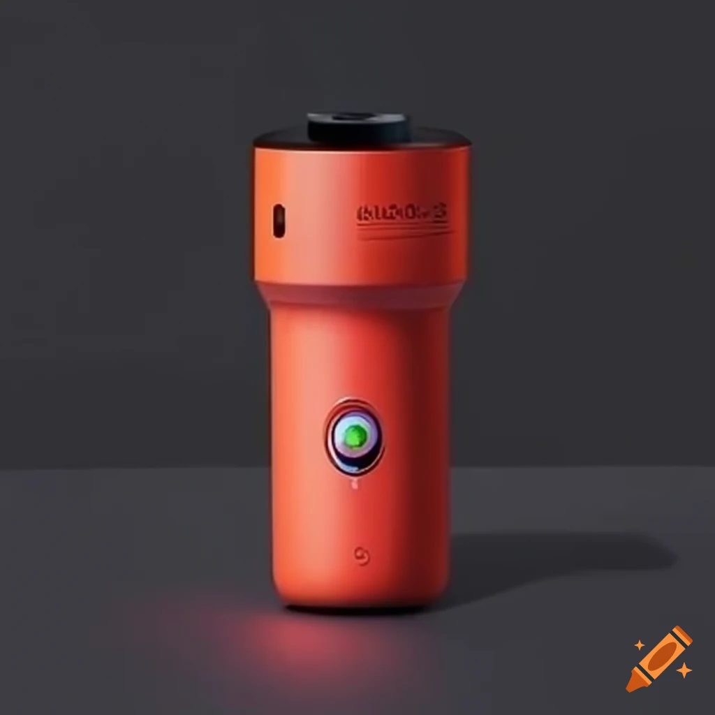 Multifunctional device tumbler, flashlight, portable charger, and mini heater on Craiyon