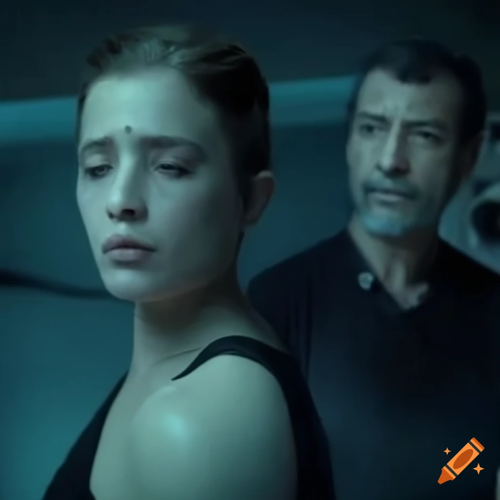 Promo visual for Israeli science fiction series: "Shooting and Crying in Space "